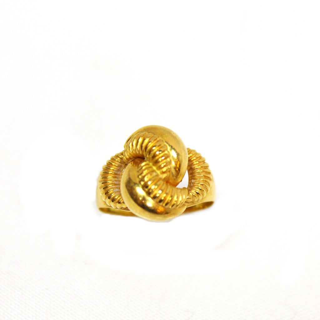 Classic 18k Yellow Gold Italian Twist Ring