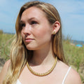 Vintage 18k Yellow Gold Heavy Link Necklace
