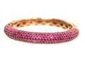 Stunning Ruby Pave Set Bangle Bracelet