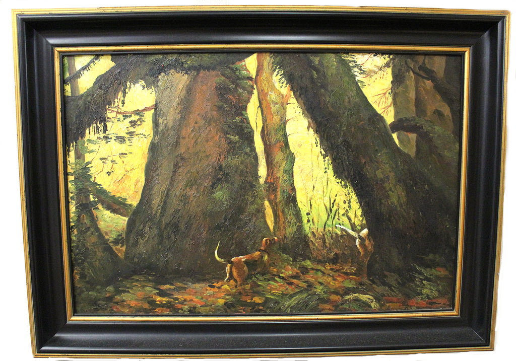 Hunting Dogs, Artist Unknown, 20th Century