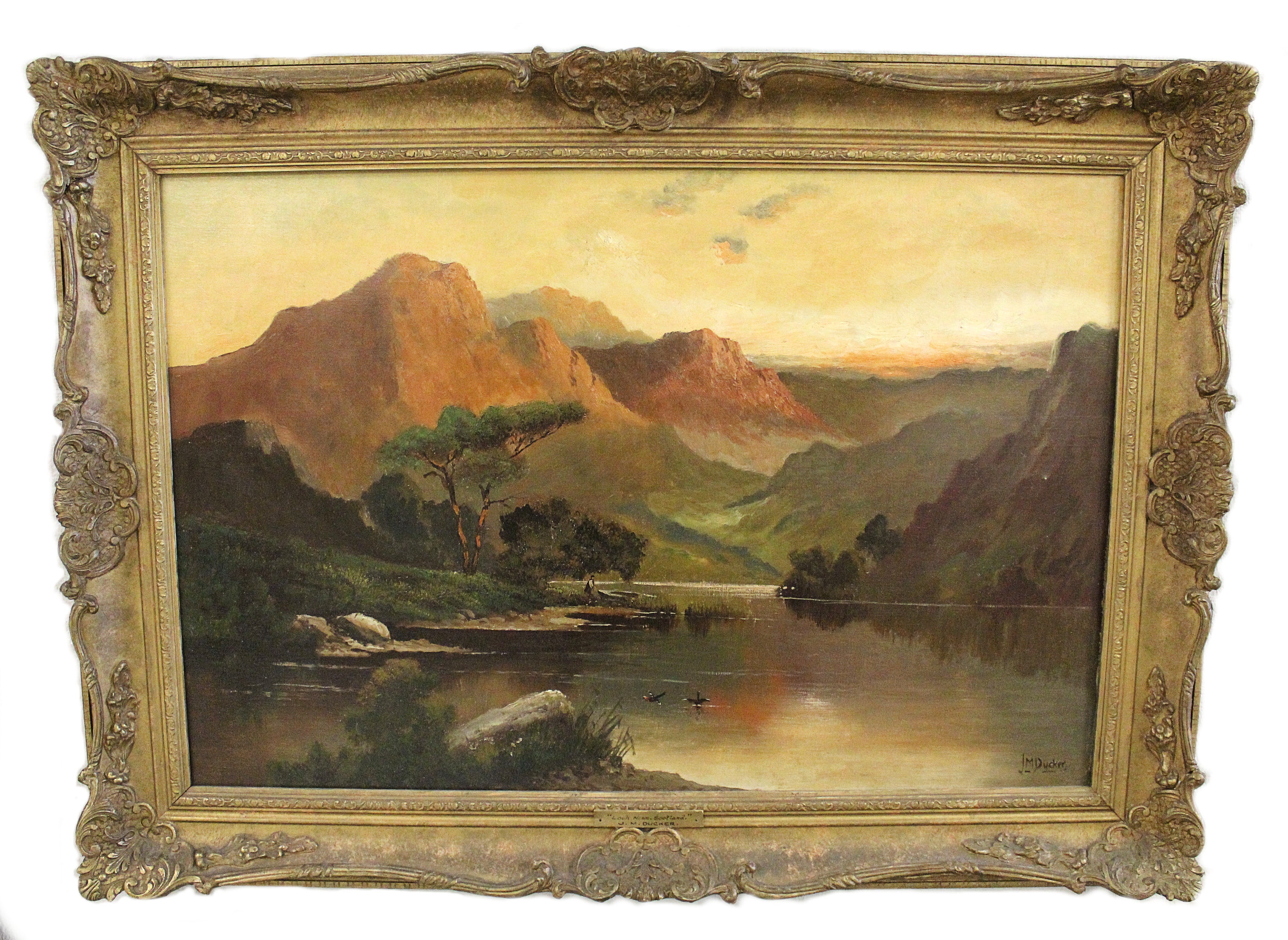 Loch Ness Scotland by Jacob M. Ducker, England ca 1885