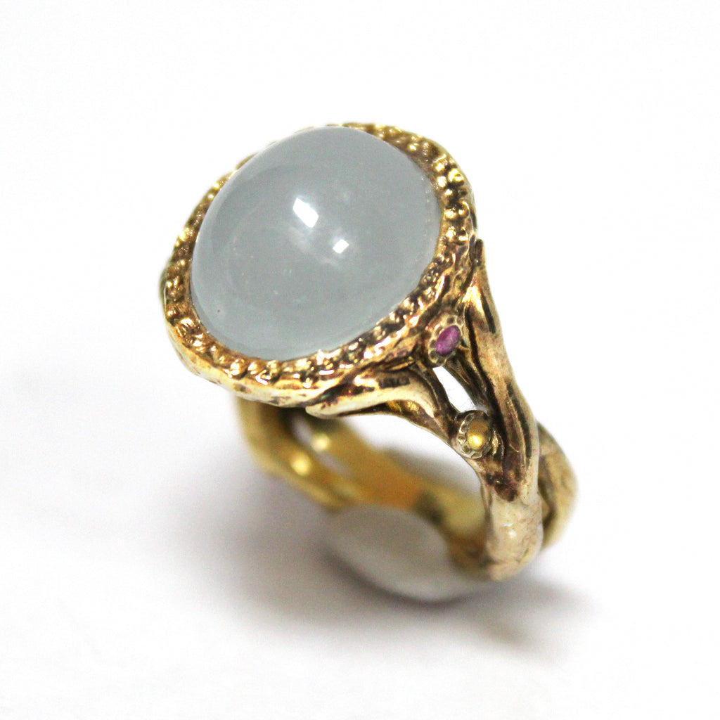 Unique Modern Chalcedony Ring