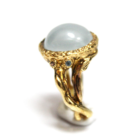 Unique Modern Chalcedony Ring