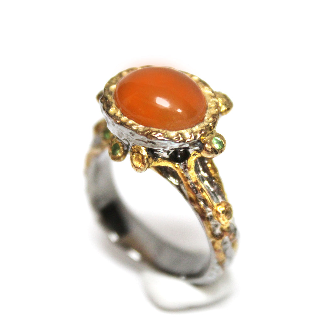 Unique Modern Gemstone Ring