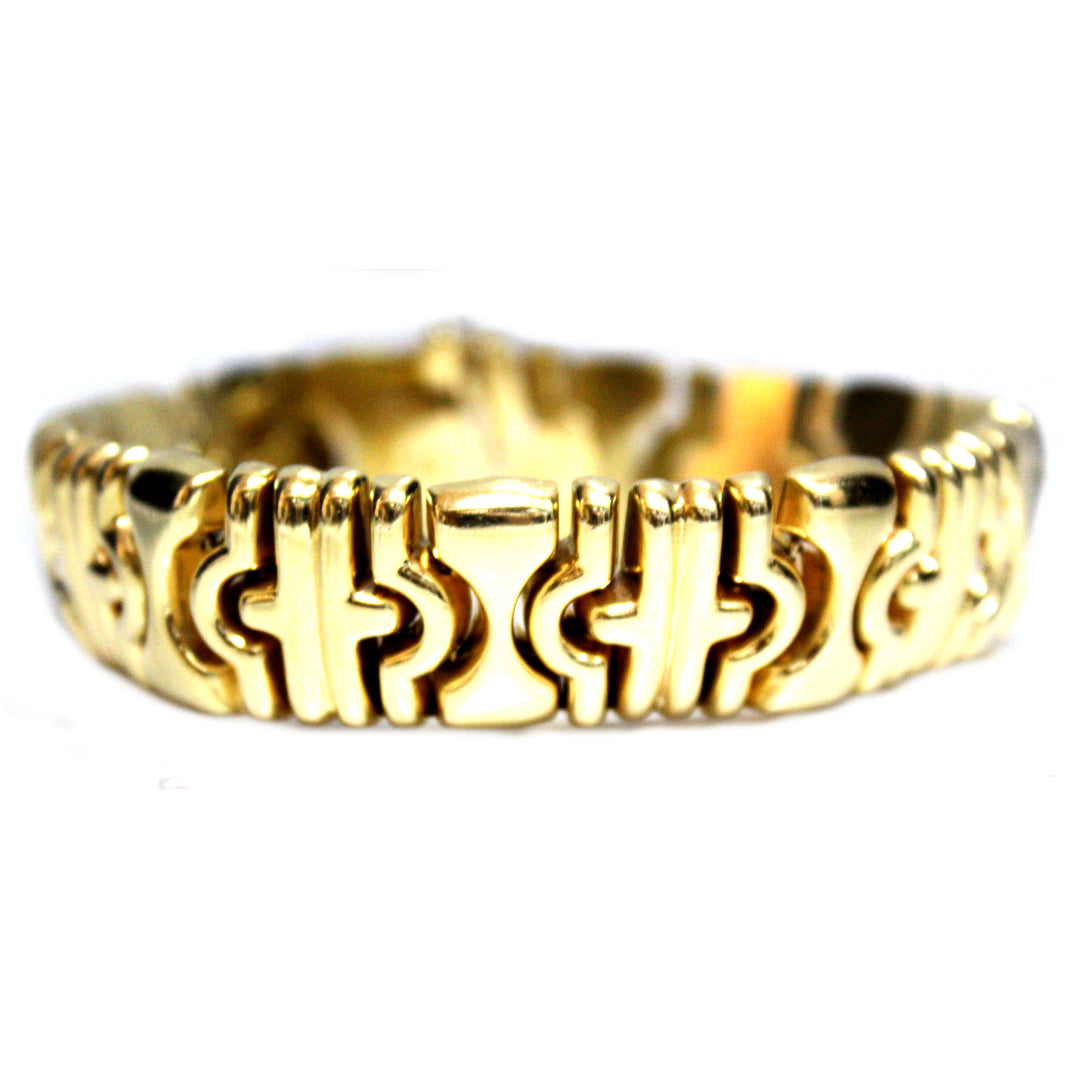 Bvlgari B.Zero1 Stainless Steel 18k Rose Gold Open Cuff Bracelet For Sale  at 1stDibs | bvlgari bracelet men, bvlgari bracelet for men